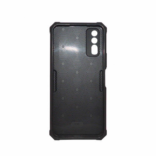 Vivo Y20 Red Cover Military Grade Protection Built-in Kickstand Car Holder Mobile Phone Case